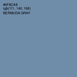 #6F8CA8 - Bermuda Gray Color Image
